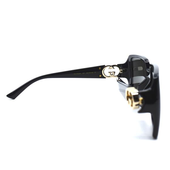 NEW GUCCI GG1692SA 001 BLACK GREY AUTHENTIC SUNGLASSES - Picture 9 of 11